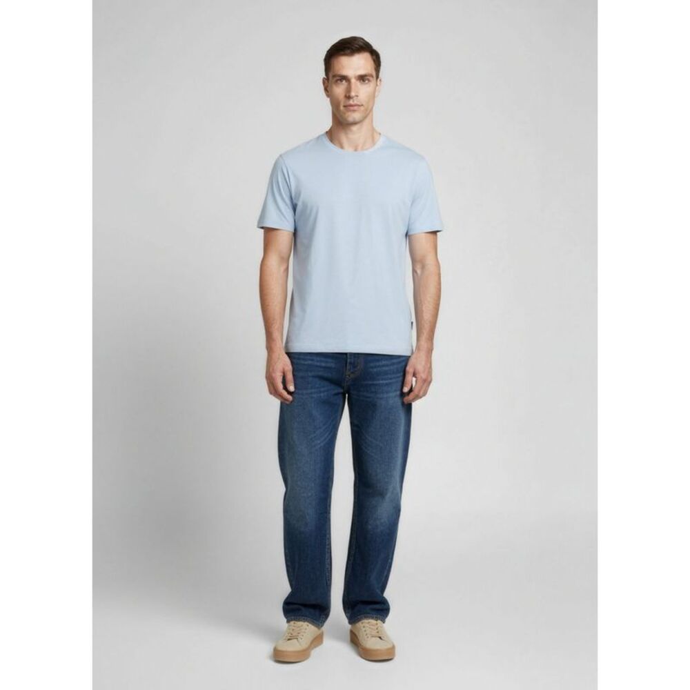 Balmain Blue Cotton Men's T-Shirt